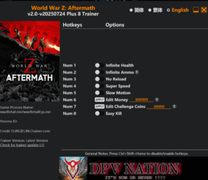 World War Z/World War Z: Aftermath Trainer