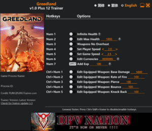 Greedland Trainer